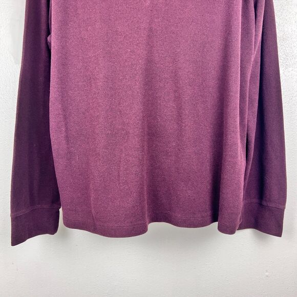 Goodfellow & Co Long Sleeve Shirt Men 2XL Burgundy Henley Knit Pullover - Picture 6 of 12